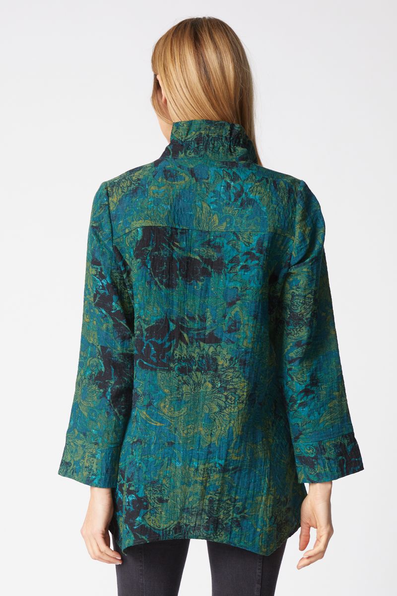 Habitat Express Floral Artist Shirt in Everglade