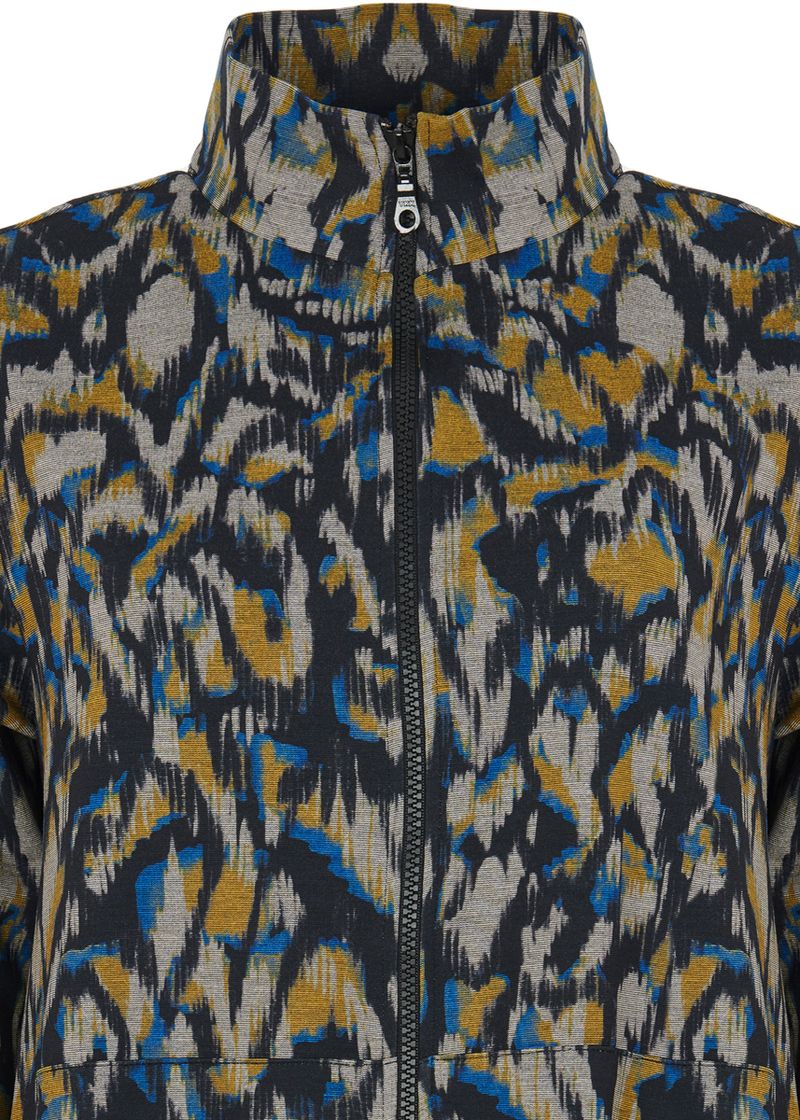 Kozan Jane Jacket in Blue Ikat