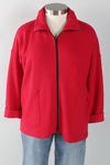 Fat Hat Zippy Jacket in Cherry Red